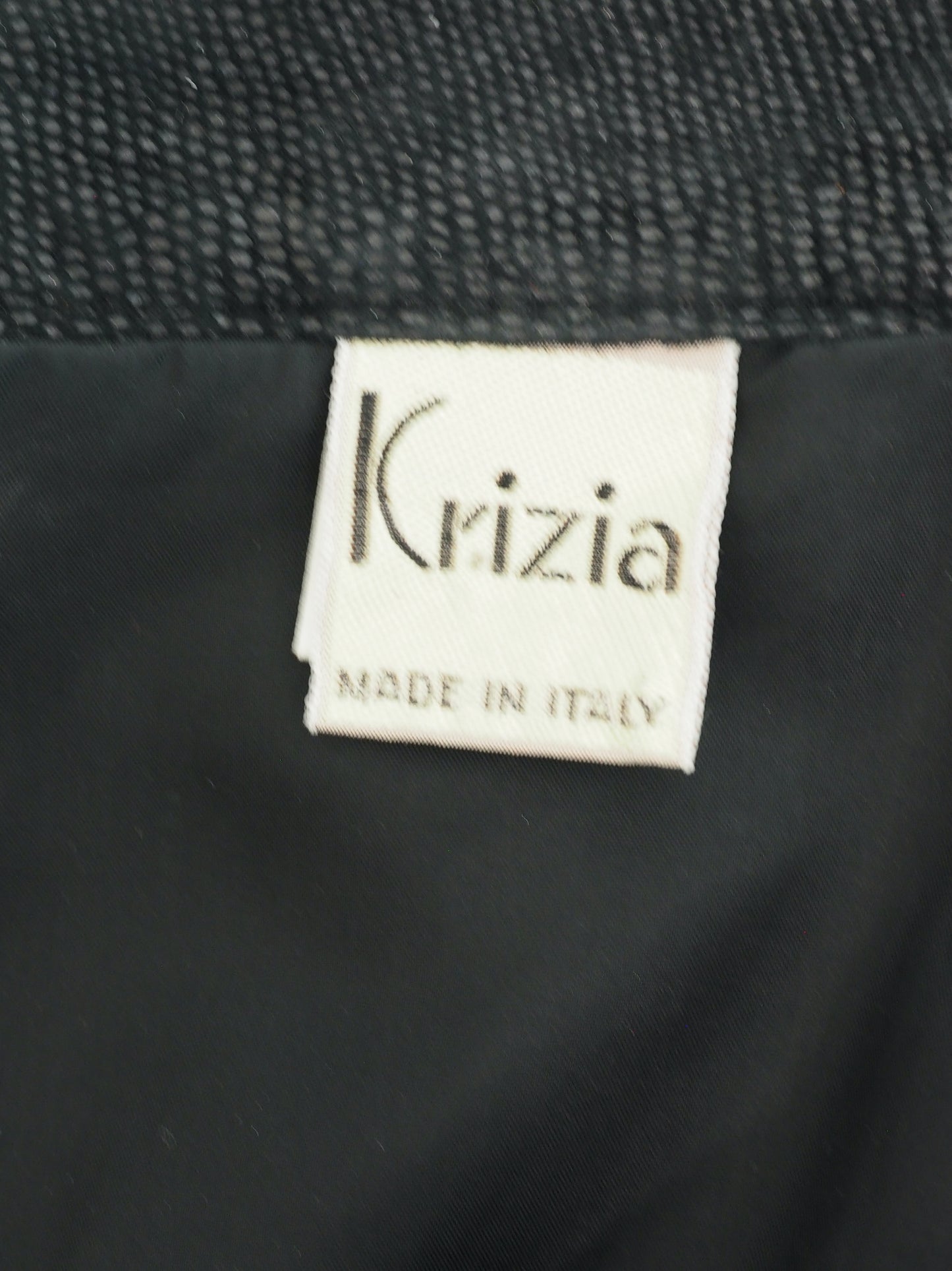 Krizia Black Leather Pencil Skirt