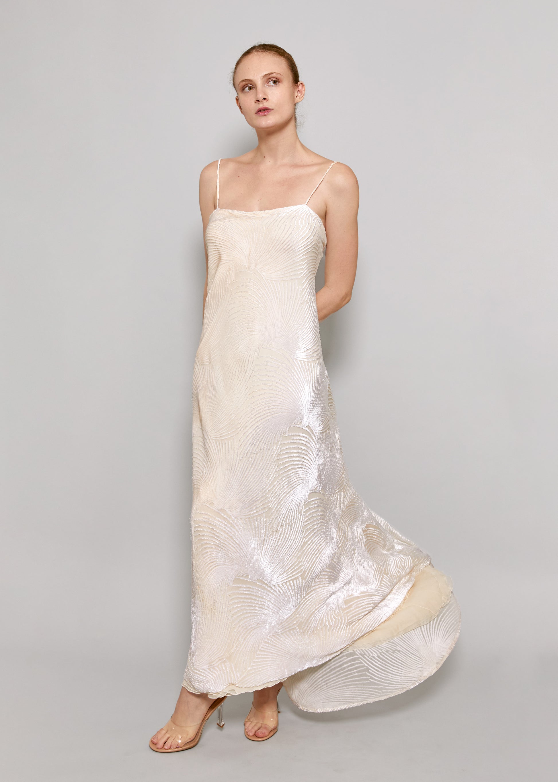 Stavropoulos Velvet Ivory Dress - The Kit Vintage