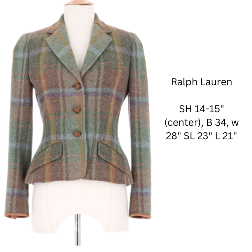 Ralph Lauren Shades of Green Tartan Plaid Jacket - The Kit Vintage