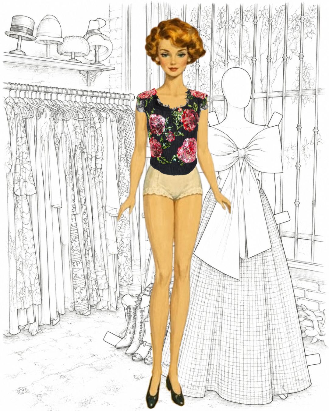 Dolce & Gabbana Sequin Floral Bustier