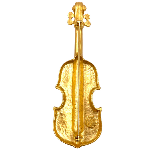 Karl Lagerfeld Cello Brooch - The Kit Vintage