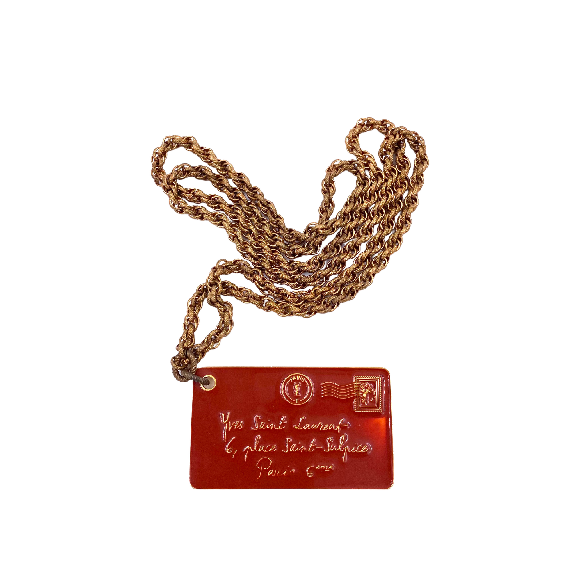 YSL envelope Pendant Necklace - The Kit Vintage