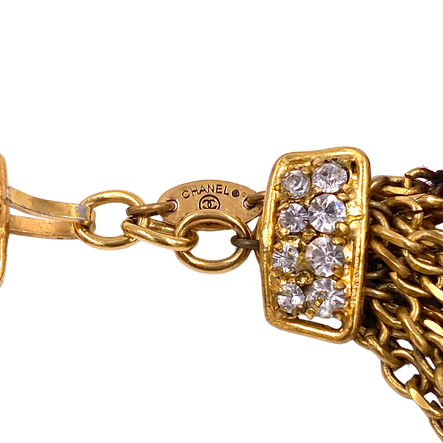 Chanel Choker 1984 Gripoix Stones Pendant