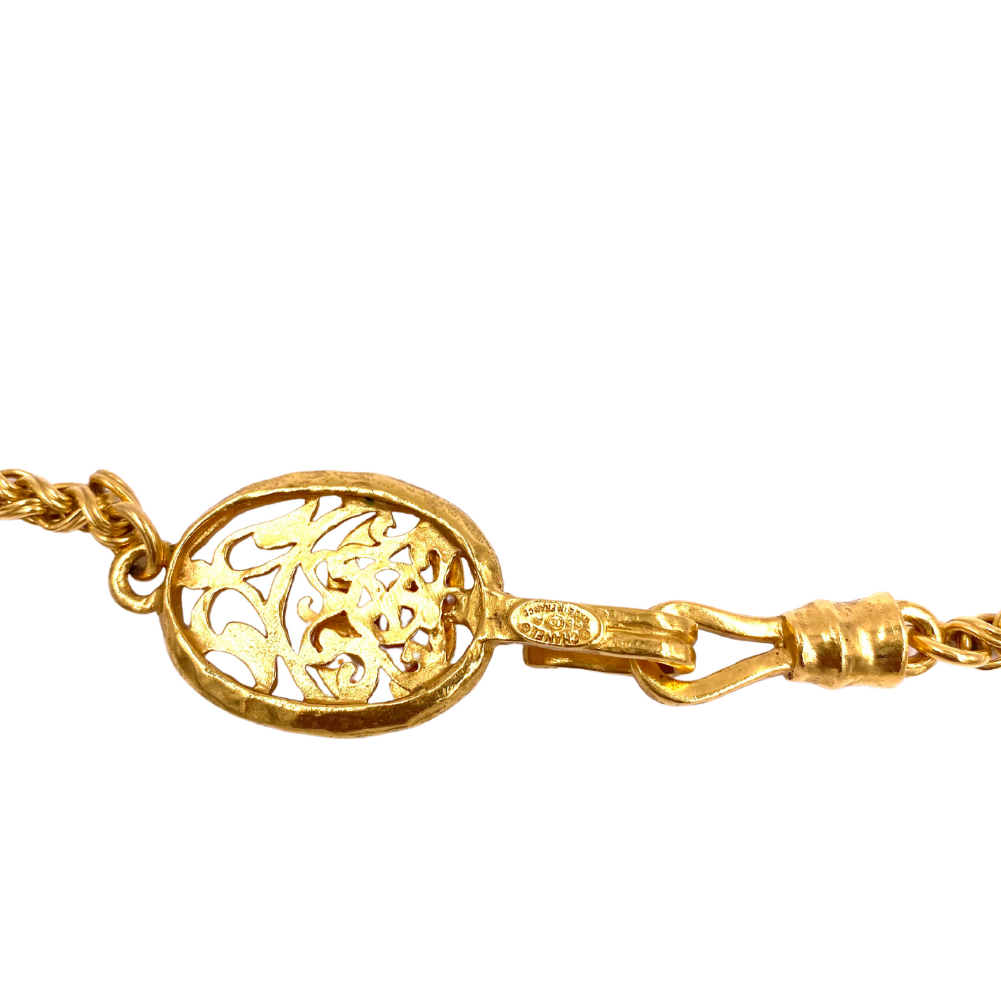 Chanel 1995 Gold Long Chain with Filigree Balls