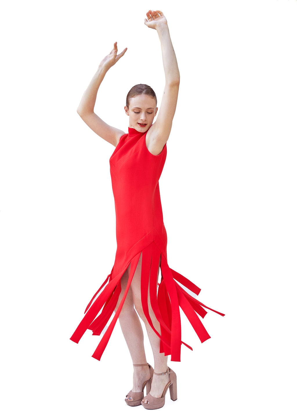 Vintage Red Pierre Cardin 1960s Car Wash Dress - The Kit Vintage