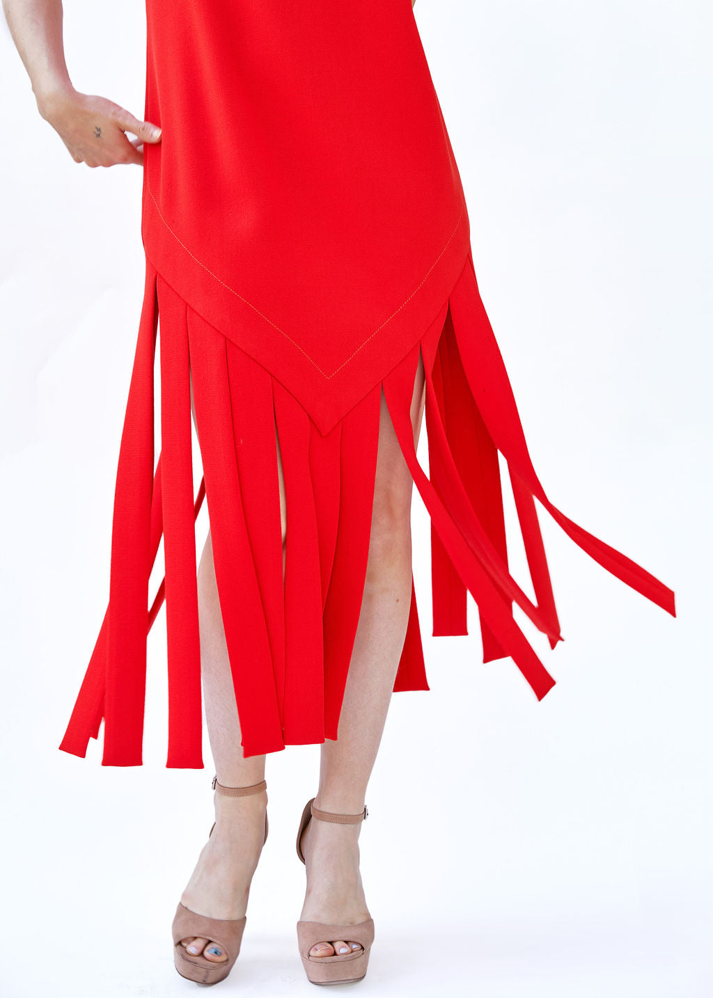Vintage Red Pierre Cardin 1960s Car Wash Dress - The Kit Vintage