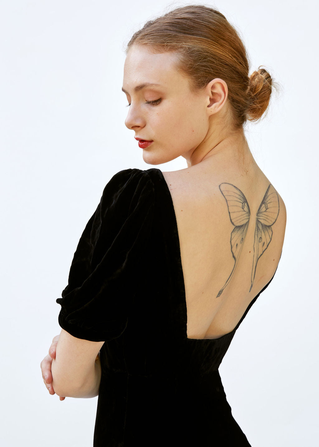 1930's Vintage Black Velvet Gown - The Kit Vintage