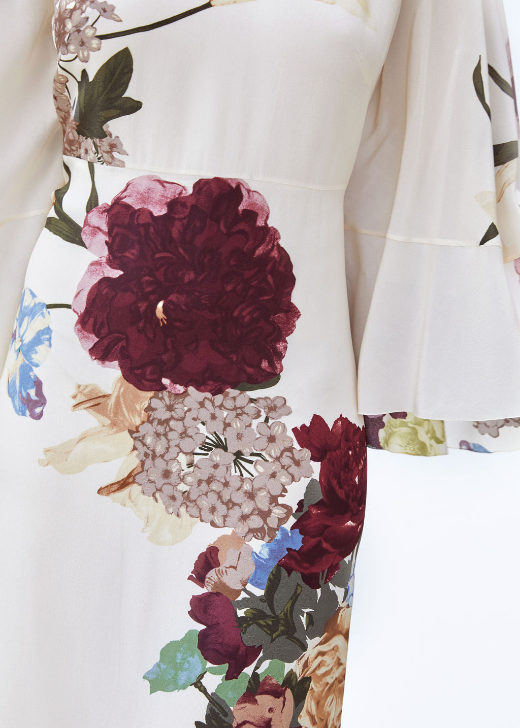 Valentino Pre Fall 2016 Floral Dress with Cape - The Kit Vintage