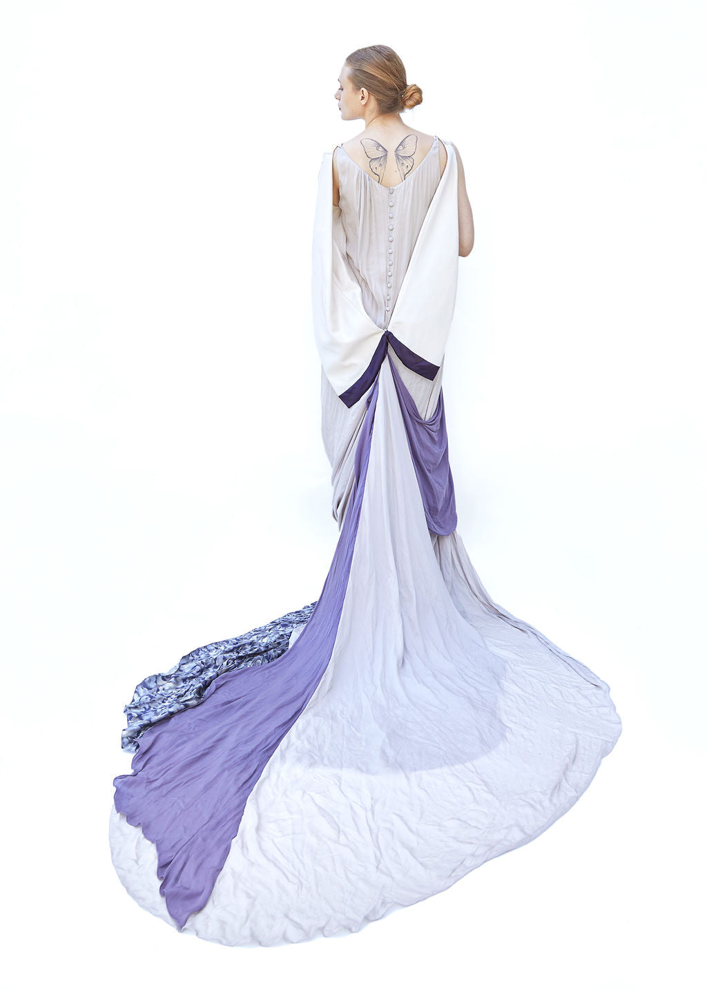 Nina Ricci by Olivier Theyskens Spring 2008 Silk Gown W/ Train