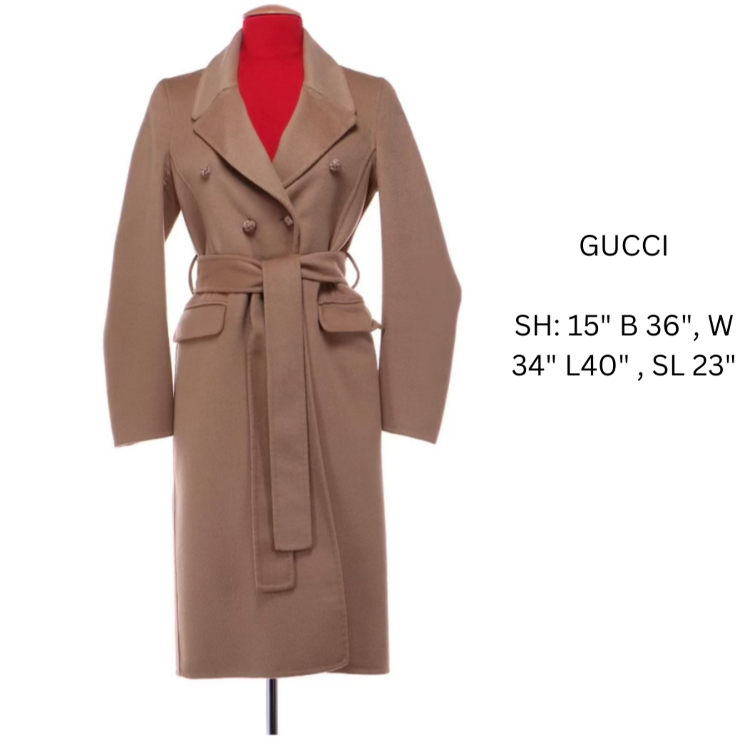Gucci Pre Fall 2015 Camel Wool Coat - The Kit Vintage