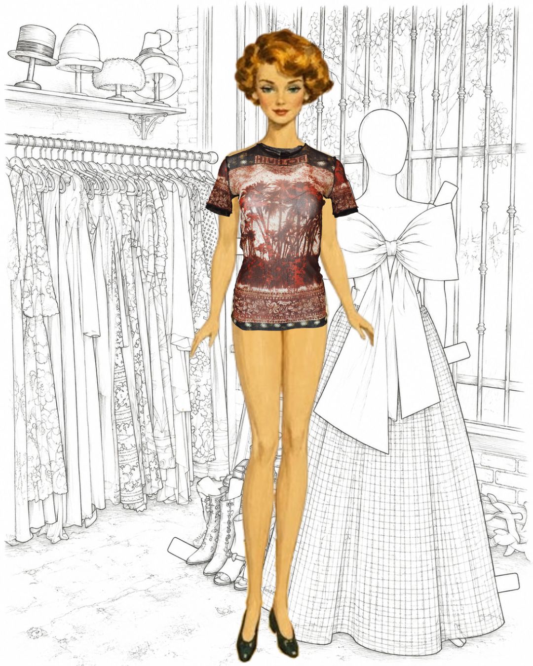 Jean Paul Gaultier 1999 Hiva Oa Mesh Tee