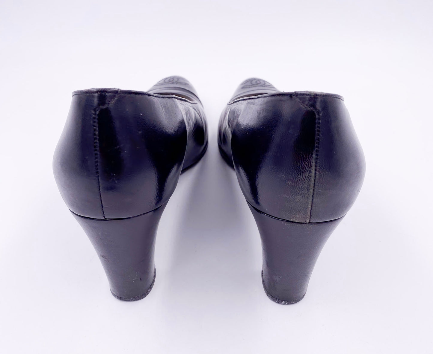 Chanel Pump Black with CC Toe