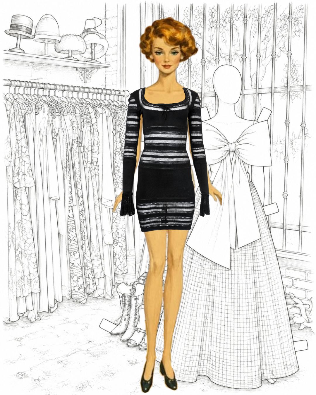 Alaia 1993 Crochet Cut Out dress
