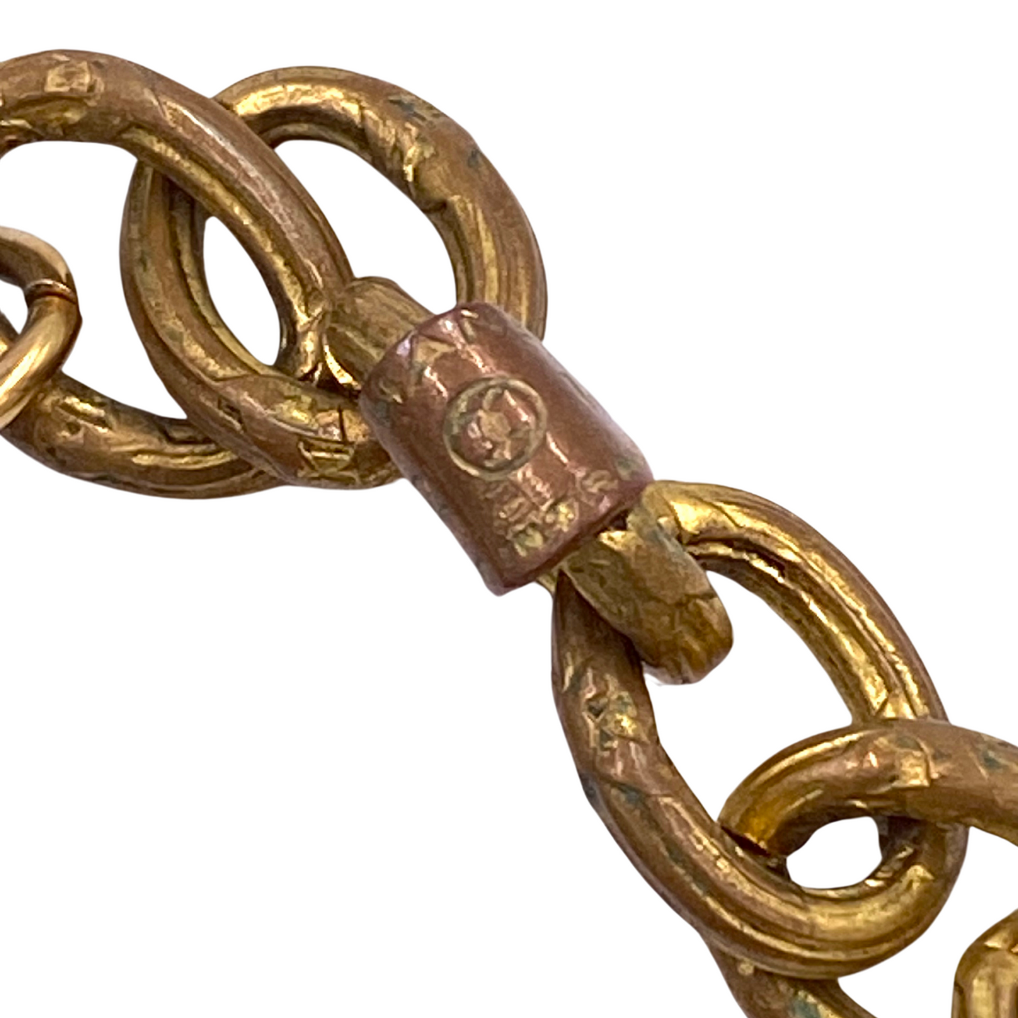 Chanel Gold Chain with Cabachon & Gripoix Long Necklace