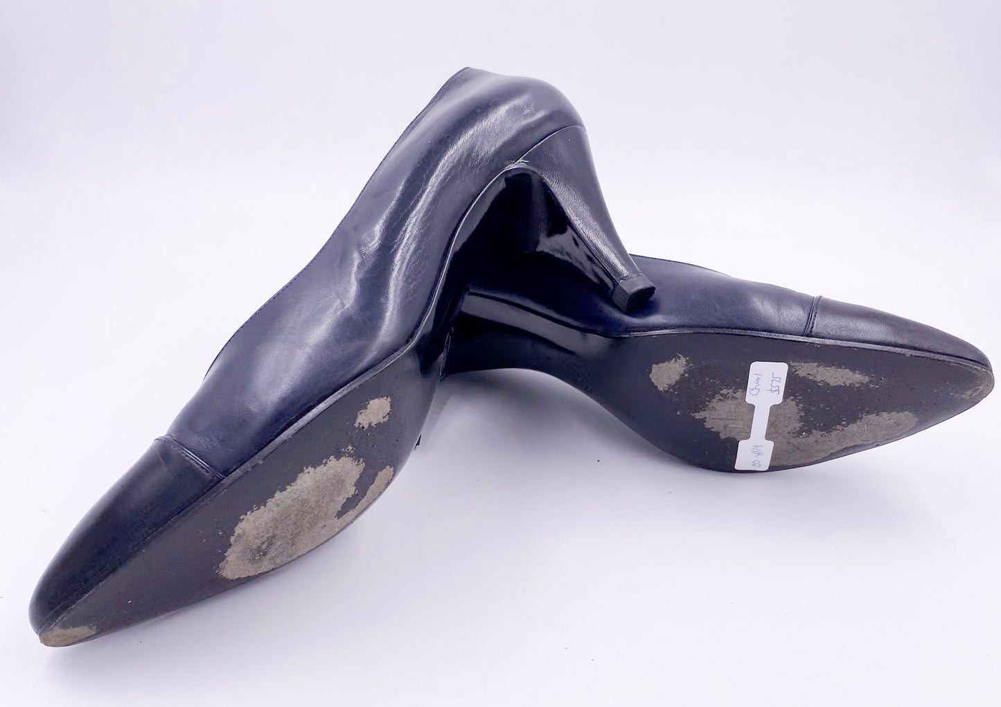 Chanel Pumps Black with Black Leather Toe sole condition view
