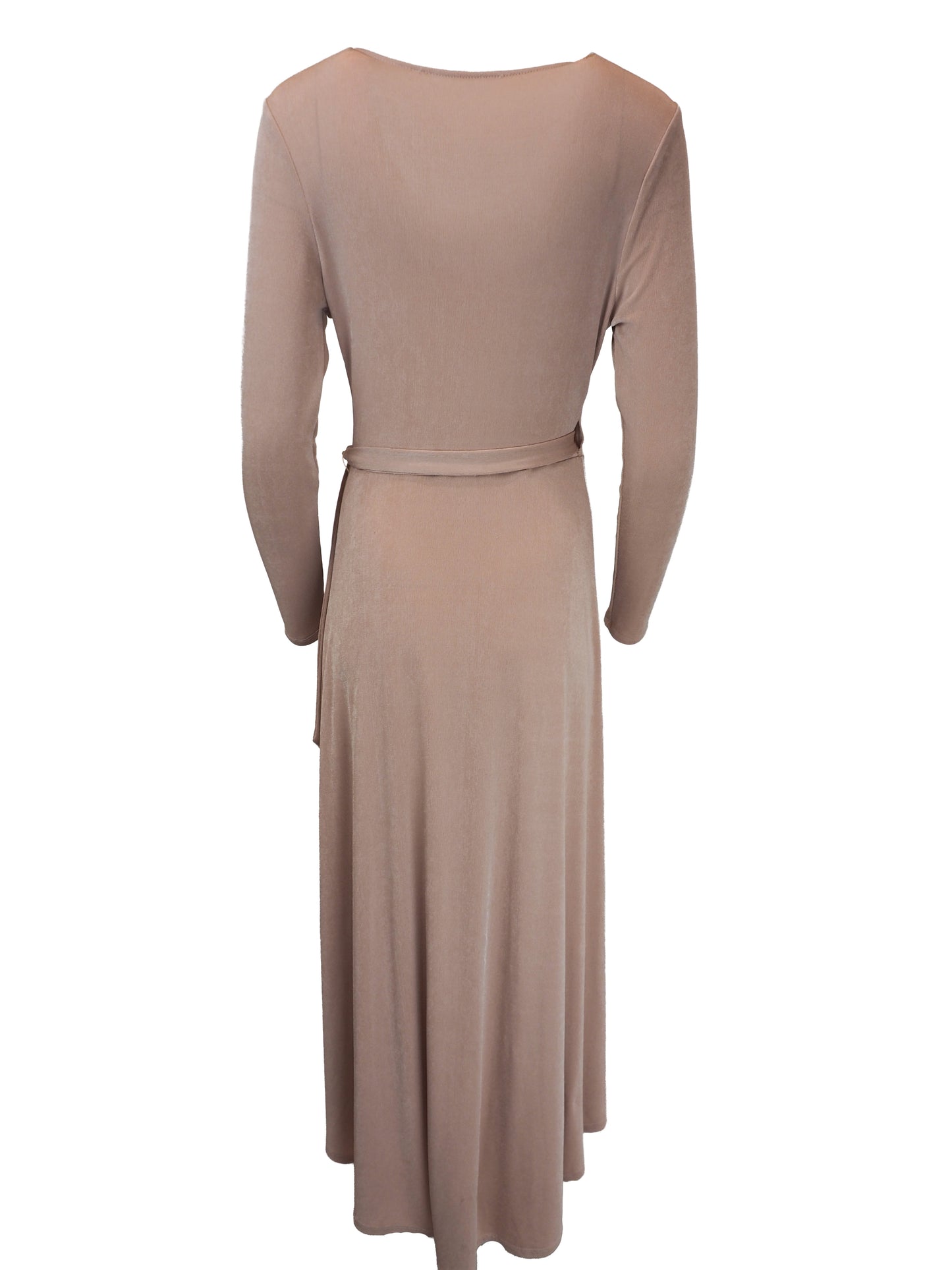 1970's Rose Color Jersey Wrap Dress