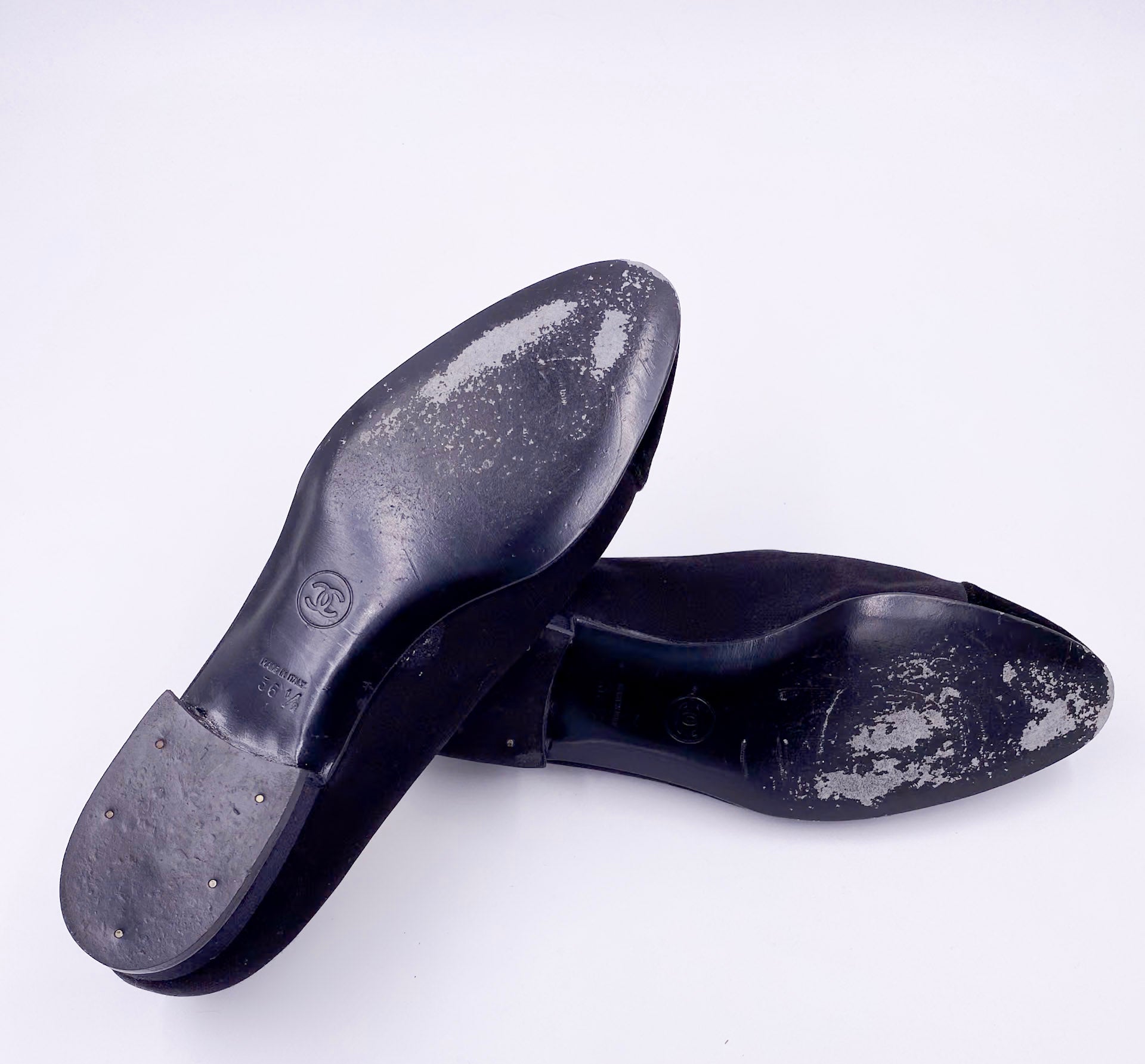 Chanel Black Bow Flats - The Kit Vintage