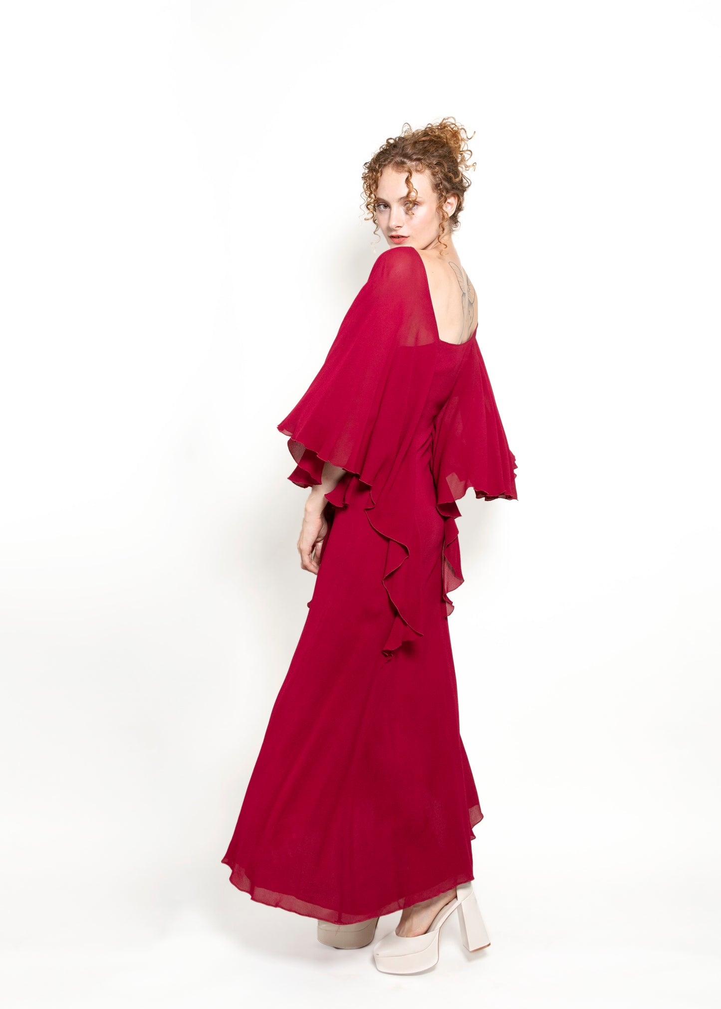Giorgio's of Beverly Hills Berry Boho Dress