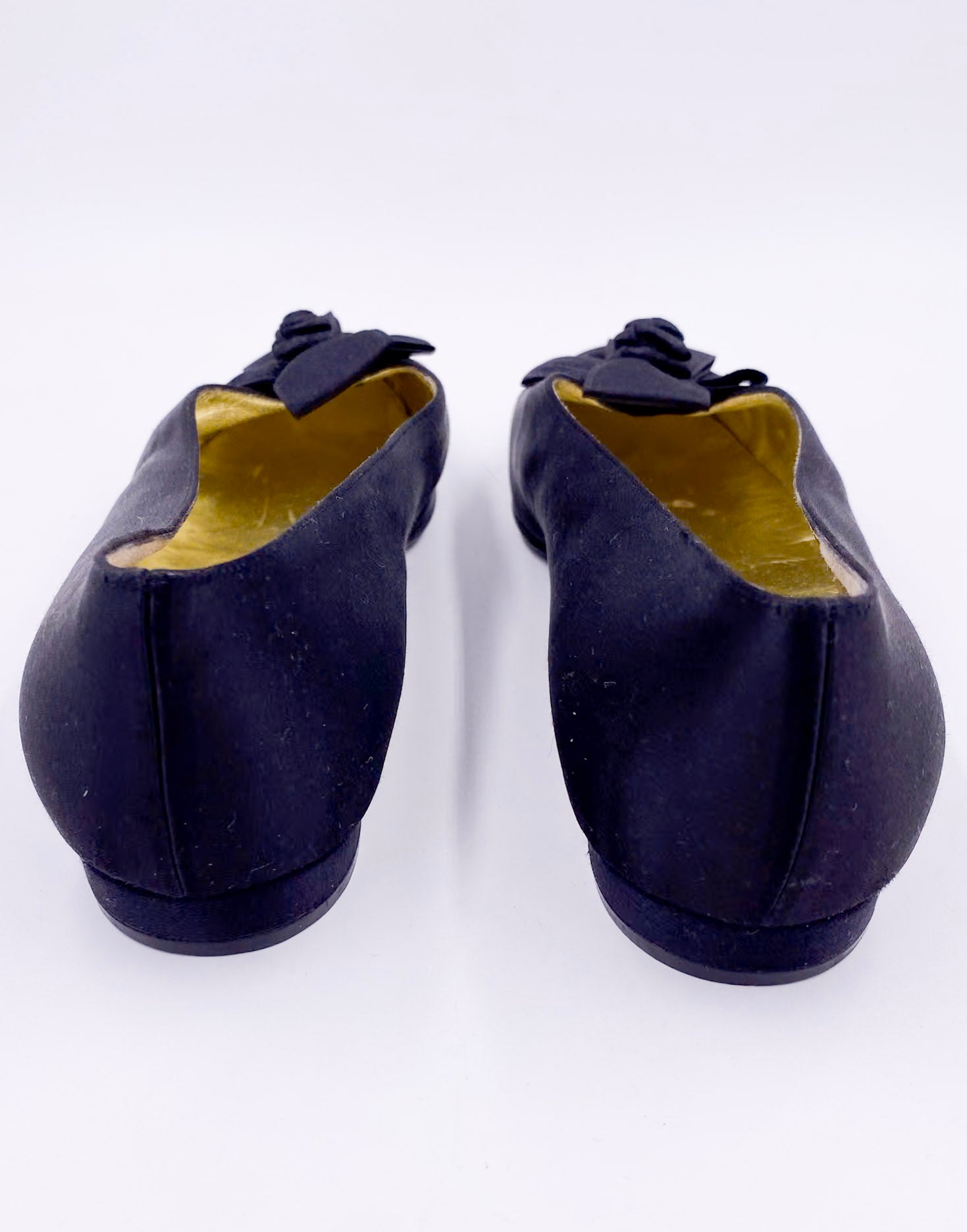 Chanel Black Bow Flats - The Kit Vintage