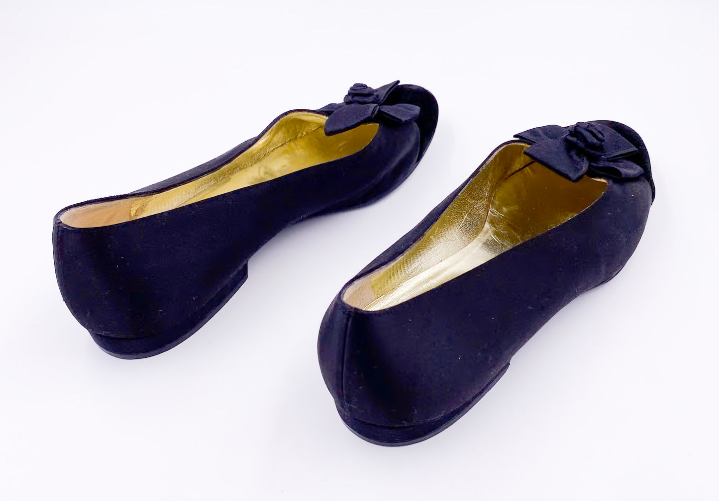 Chanel Black Bow Flats