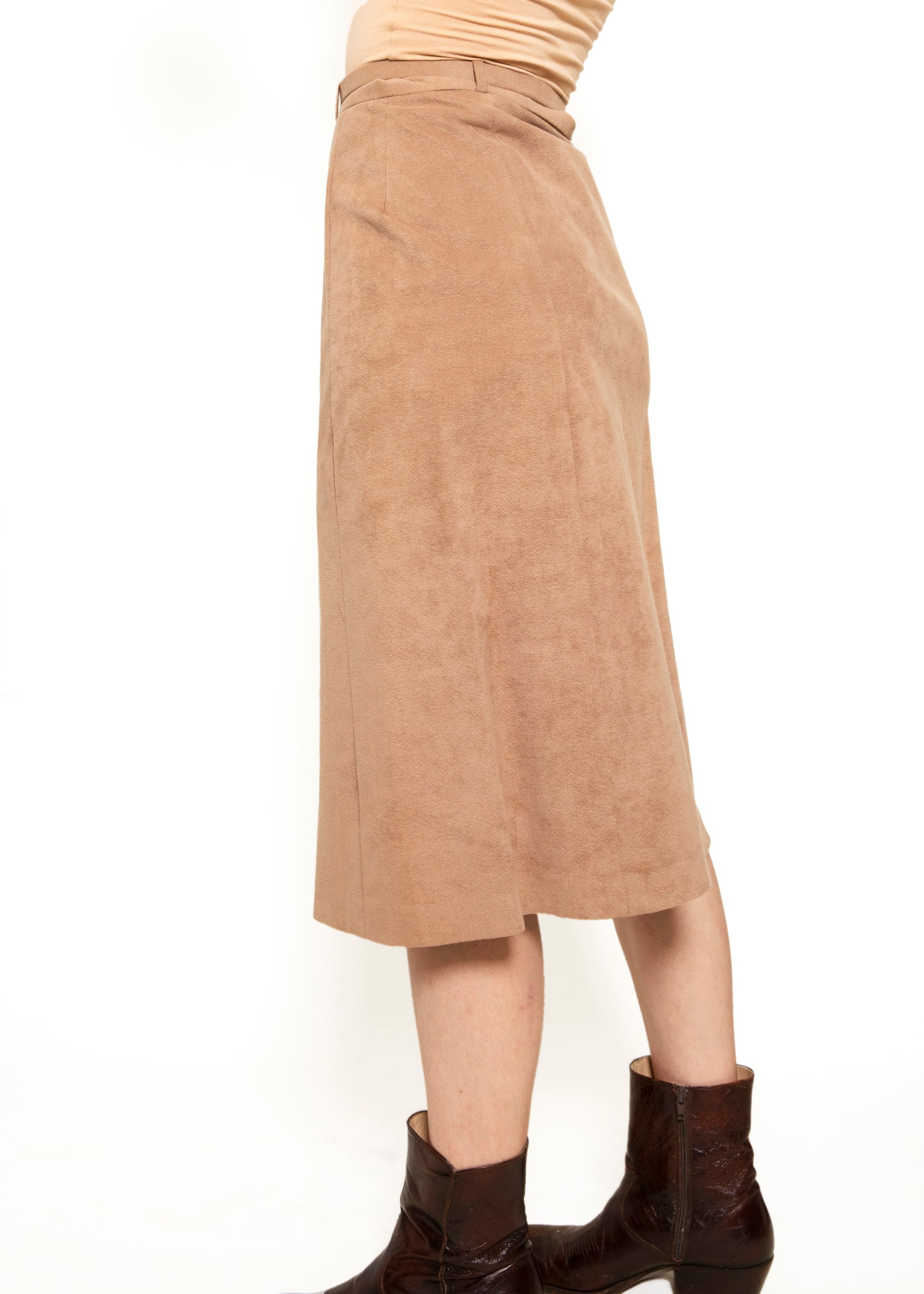 Ultrasuede Skirt & Trench Set - The Kit Vintage
