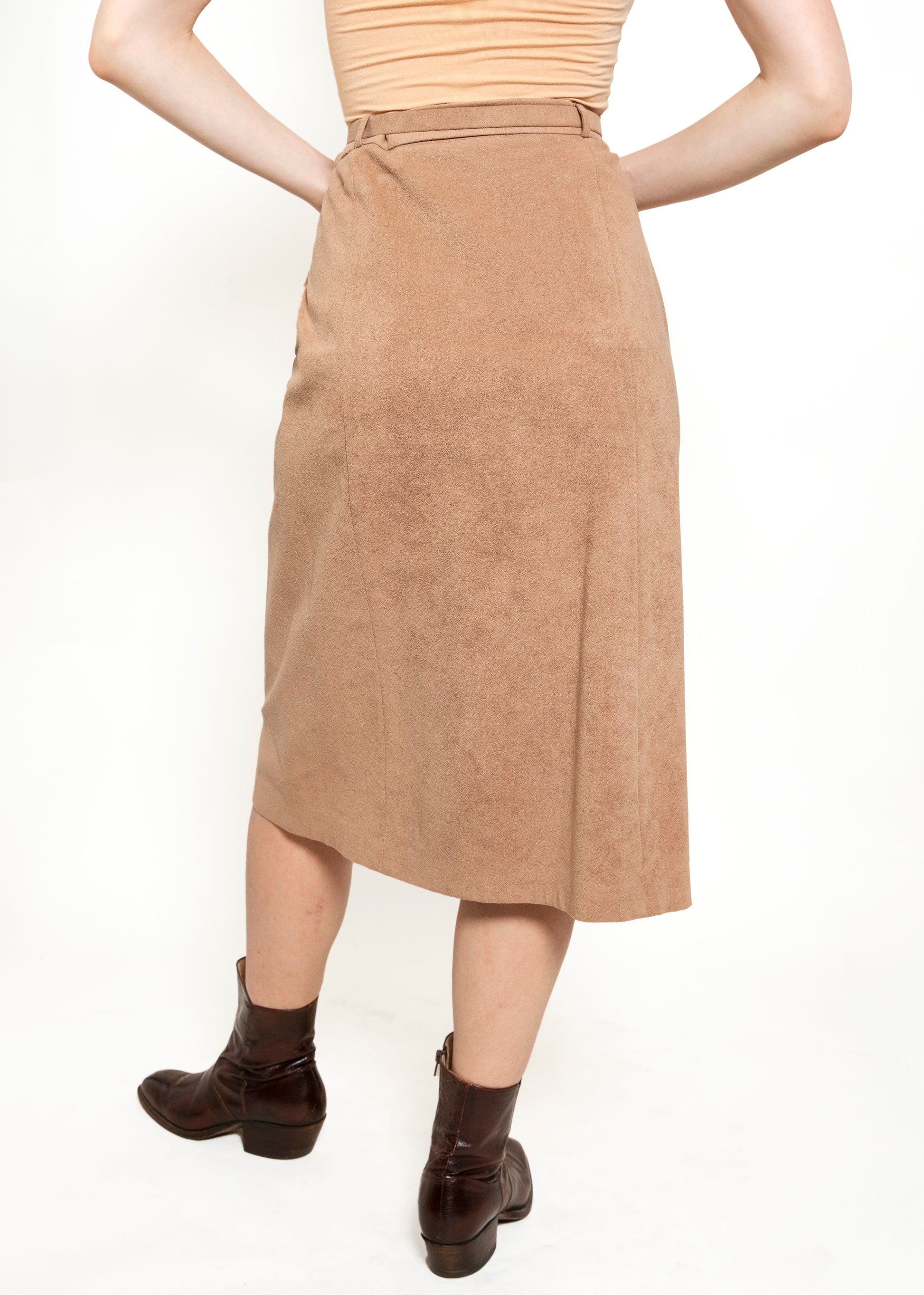 Ultrasuede Skirt & Trench Set - The Kit Vintage