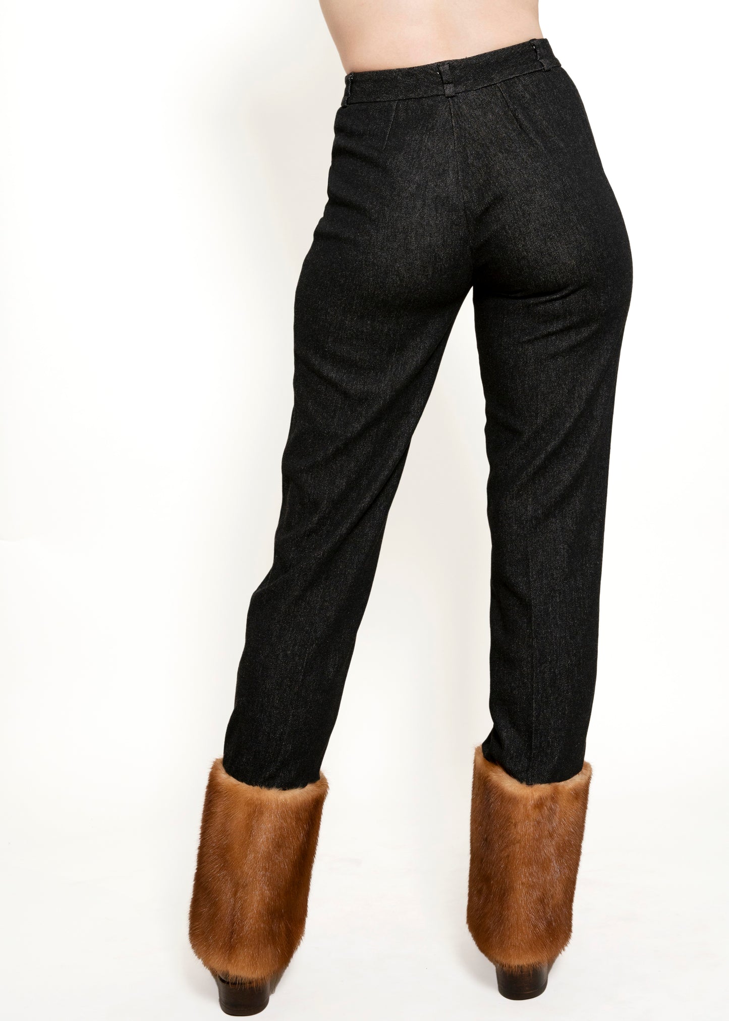 Dolce & Gabbana F/W 1999 Fur Cuff Pants - The Kit Vintage