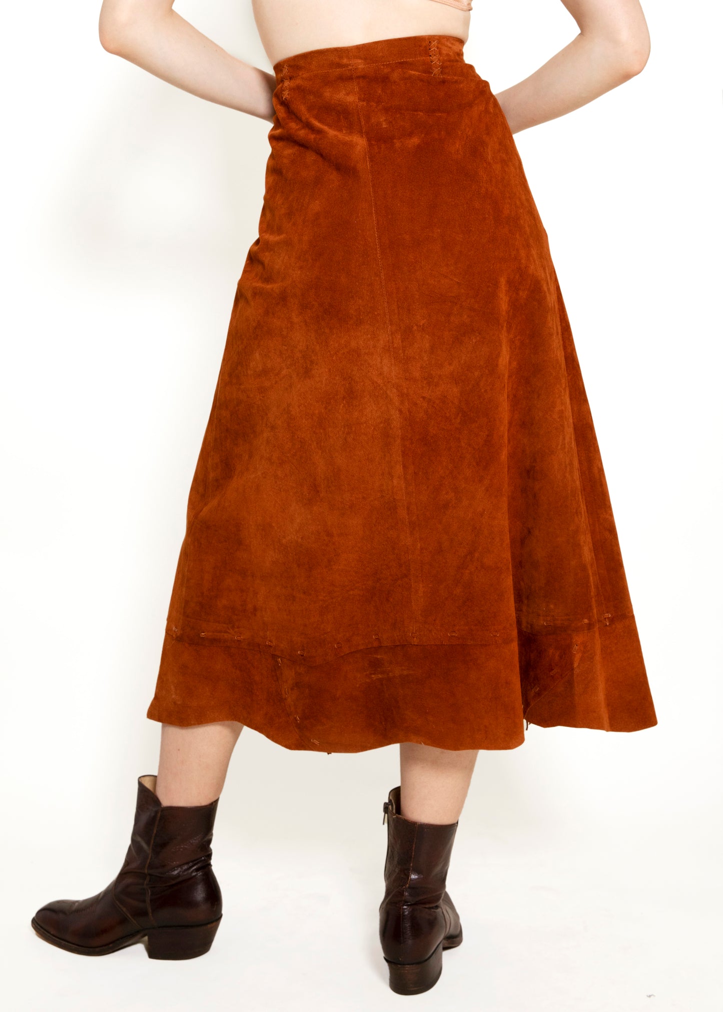 Pia Rucci Leather Fringe skirt