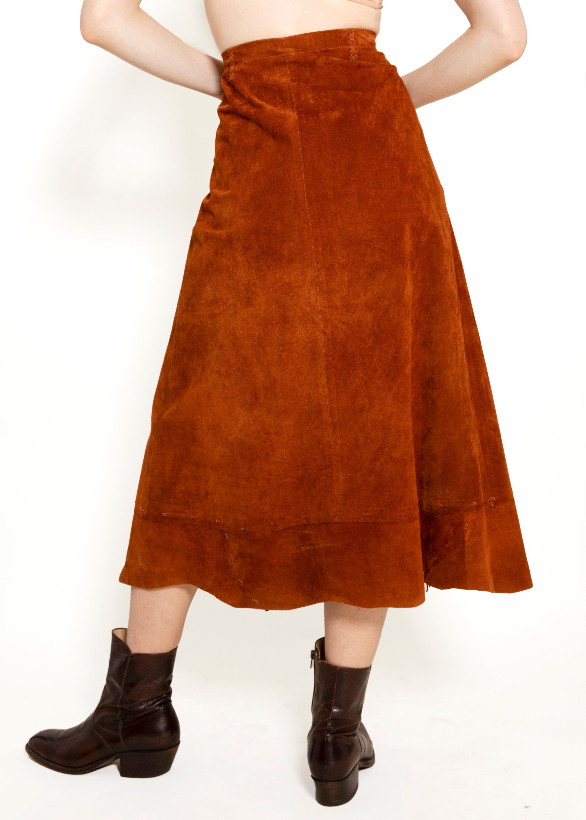 Pia Rucci Leather Fringe skirt - The Kit Vintage