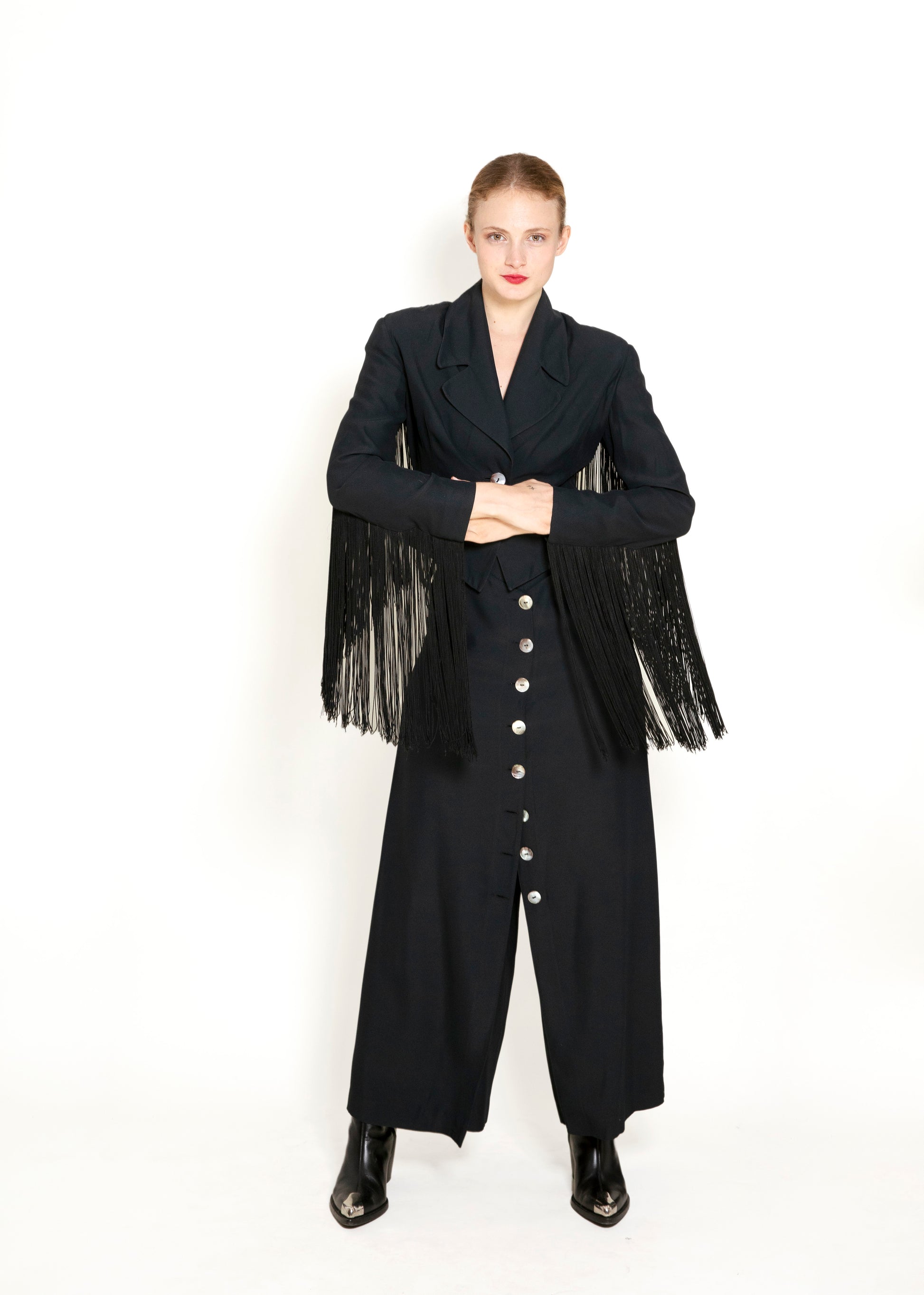 Martine Sitbon Fringe Top/Pant Set - The Kit Vintage