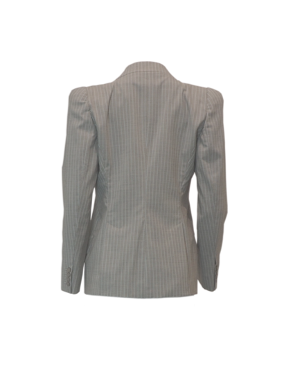 Alexander McQueen Pinstriped Suit, Vintage Pre-Fall 2010, luxury vintage suit set
