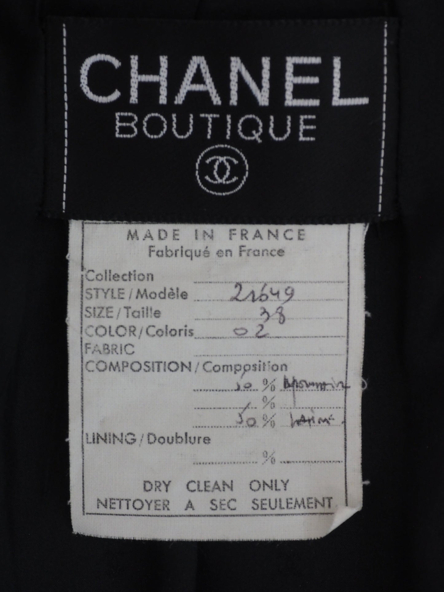Chanel Coat With Gold Belt