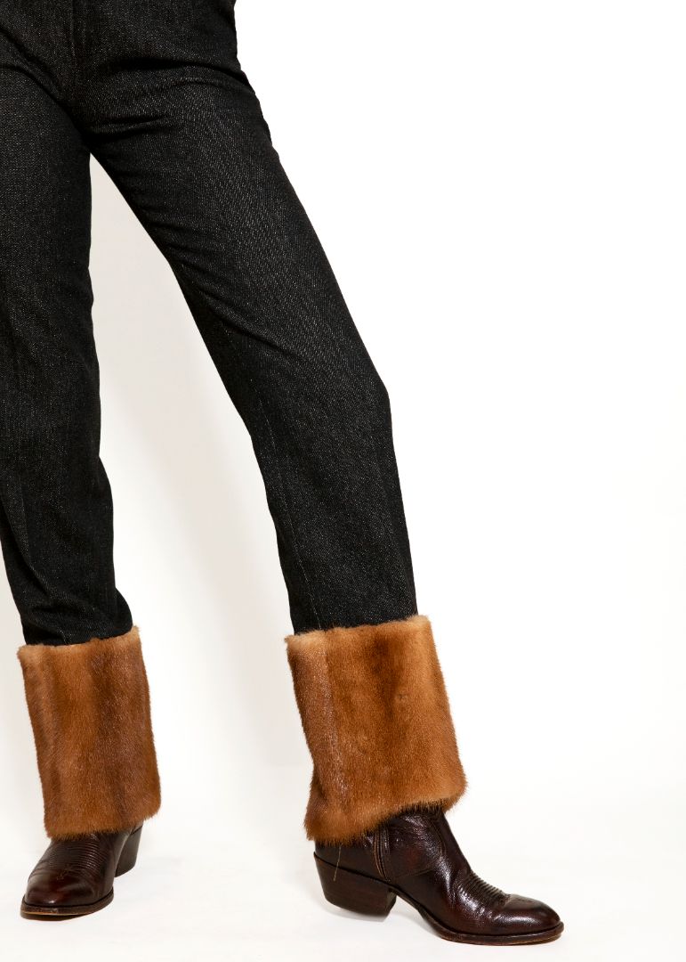 Dolce & Gabbana F/W 1999 Fur Cuff Pants - The Kit Vintage