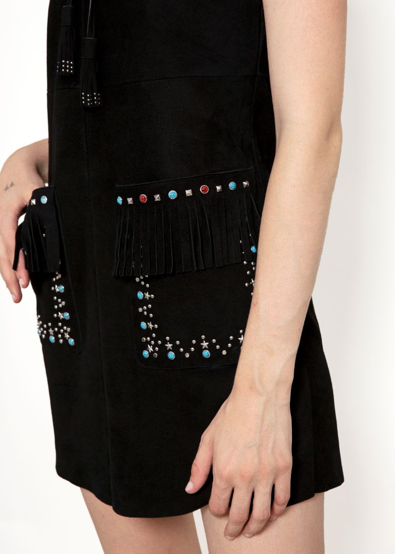 Miu Miu Suede Beaded Dress