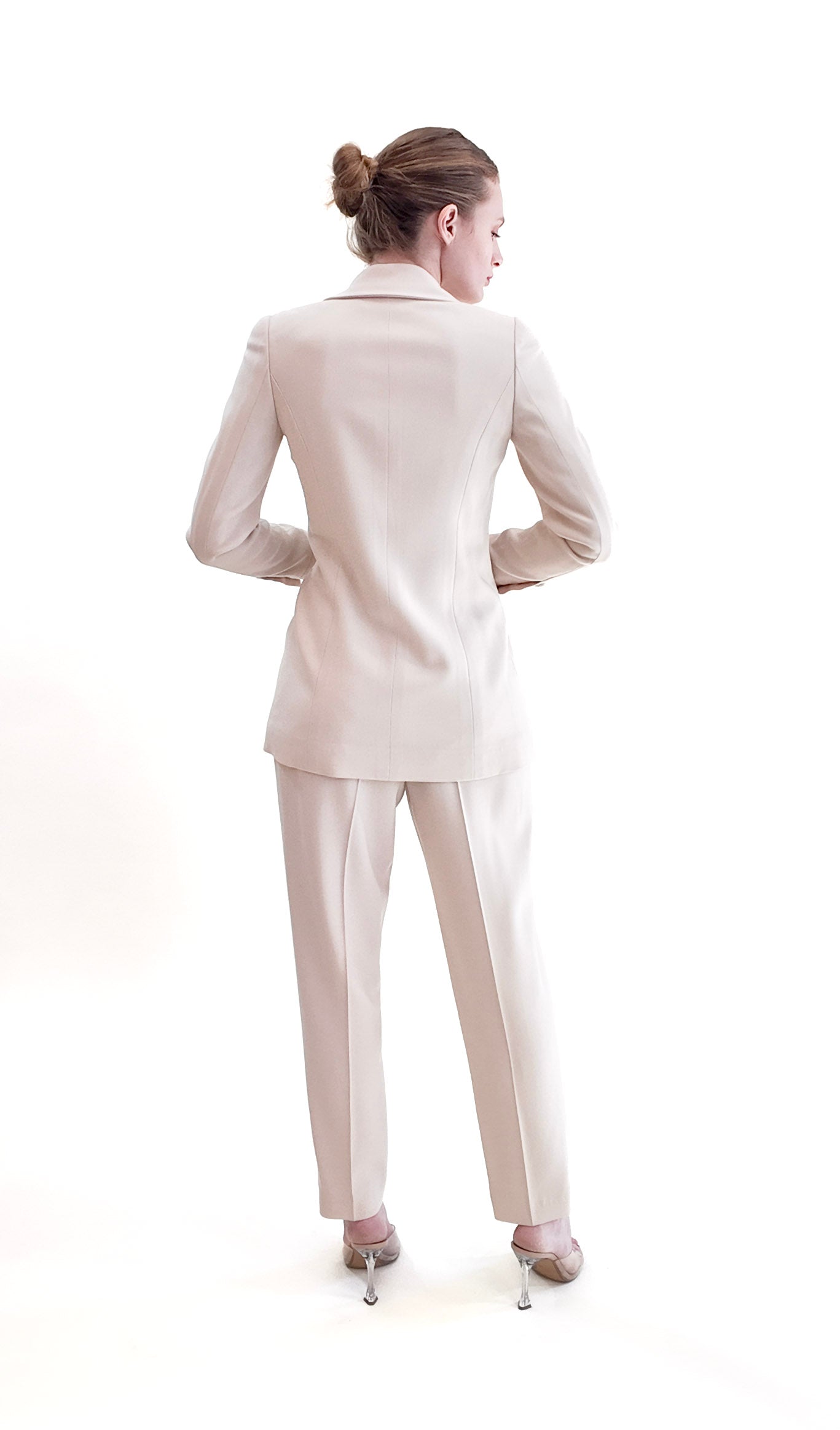 Vintage Chanel 1997 Cruise Cream Pants Suit - The Kit Vintage