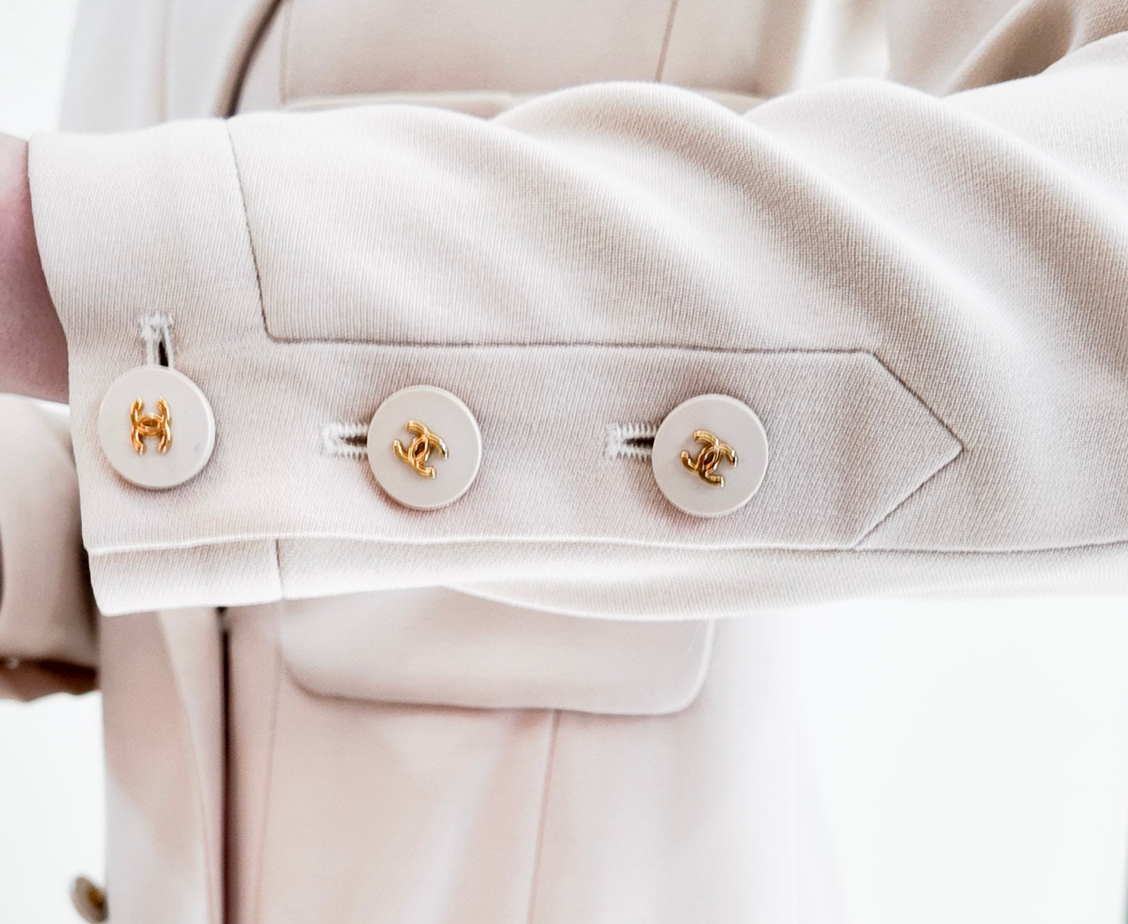 Vintage Chanel 1997 Cruise Cream Pants Suit - The Kit Vintage