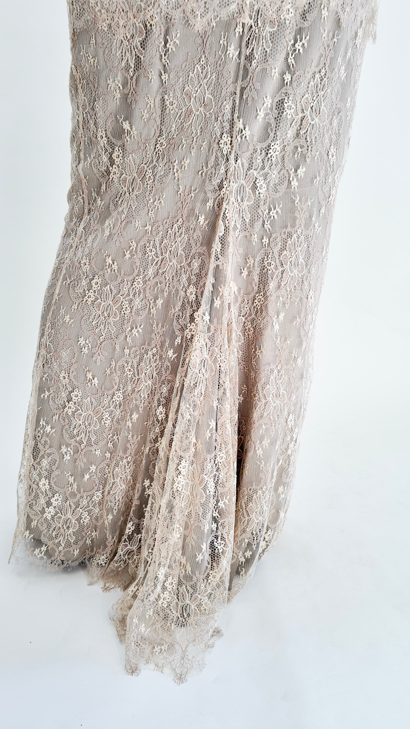 Dolce & Gabbana Gold Lace Dress W Rhinestone Empire Waist - The Kit Vintage