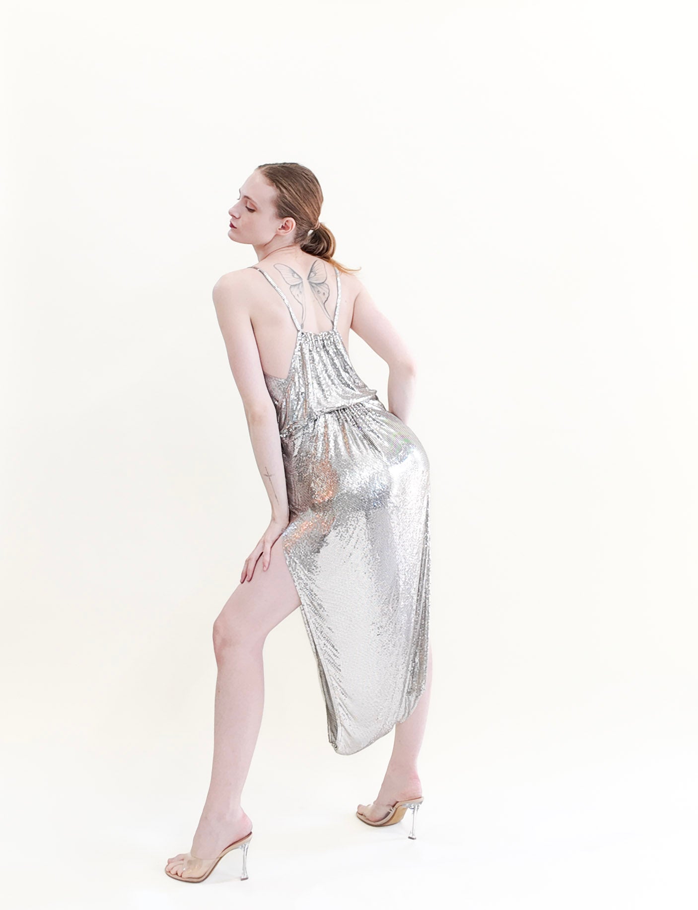 Saint Laurent Resort 2020 Silver Chain Mail Jumpsuit - The Kit Vintage