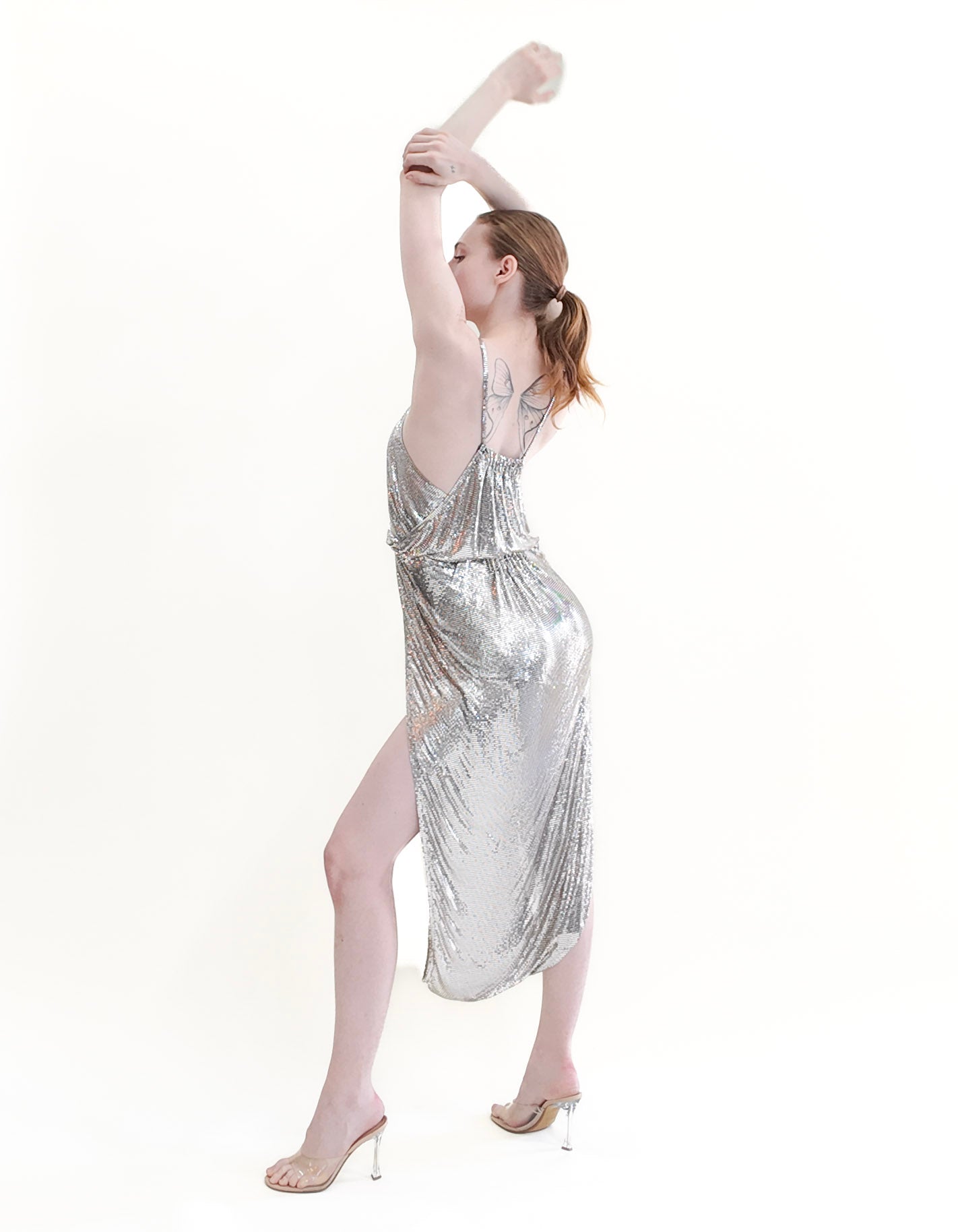 Saint Laurent Resort 2020 Silver Chain Mail Jumpsuit - The Kit Vintage