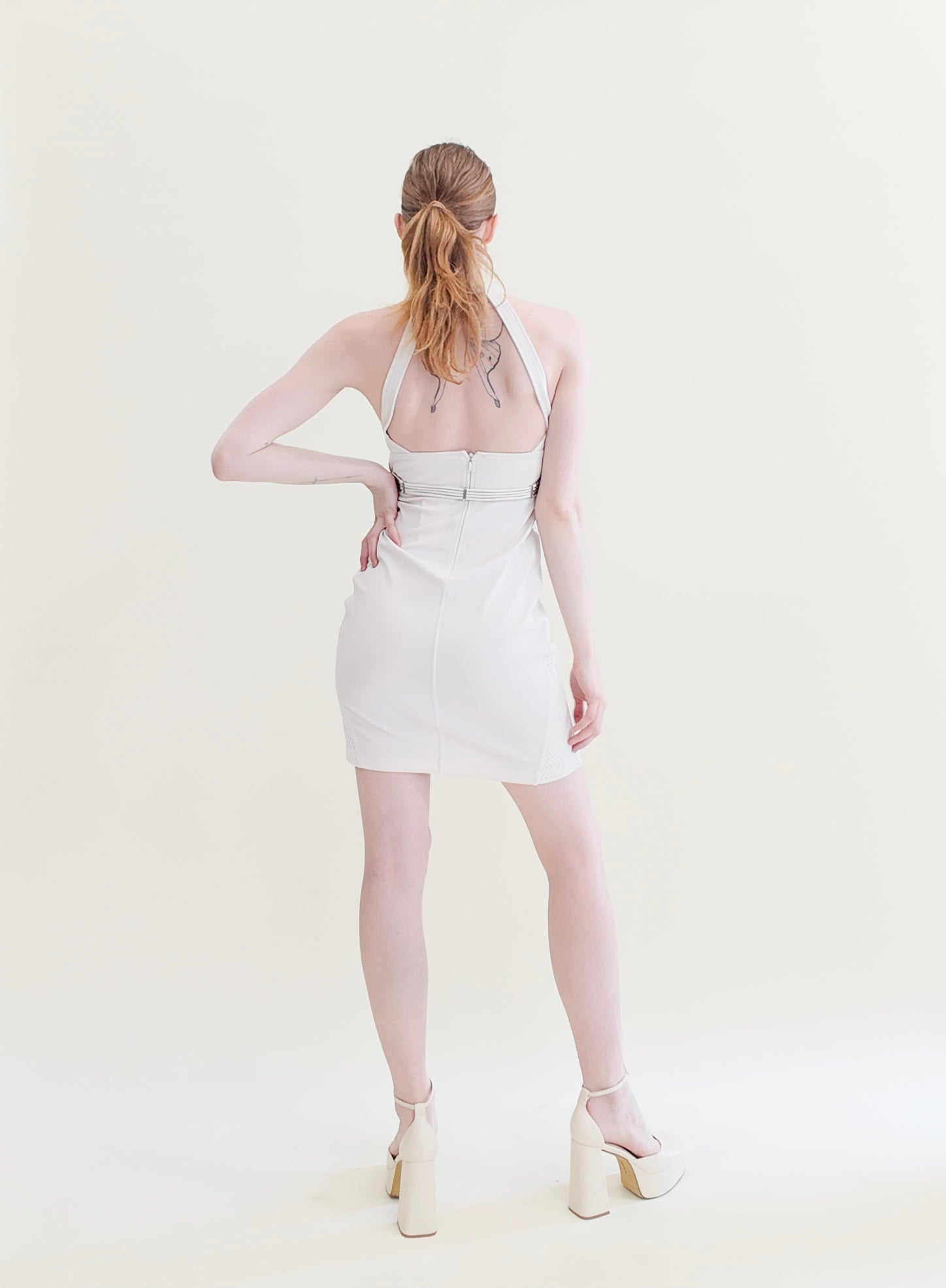 Gucci Spring 2010 White Belted Dress - The Kit Vintage
