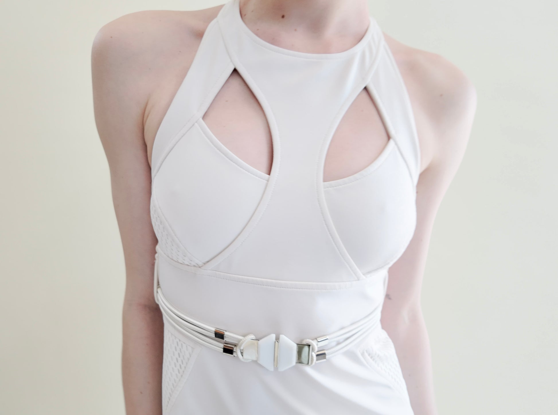 Gucci Spring 2010 White Belted Dress - The Kit Vintage