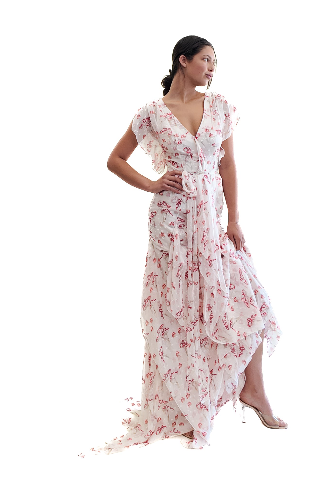 mushroom silk dress Mystic Mushroom Dress Graceful