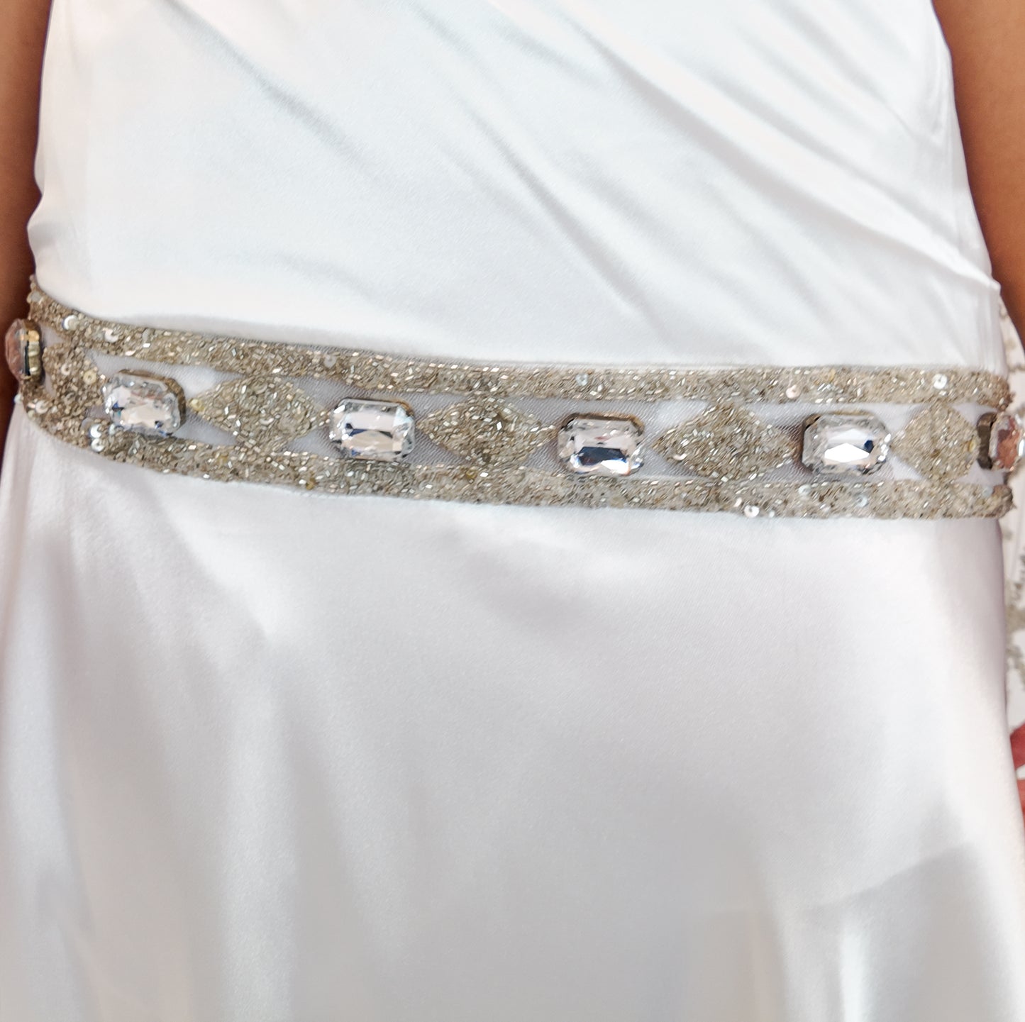 Christian Lacroix Ornamented White Angel Sleeve Dress - The Kit Vintage