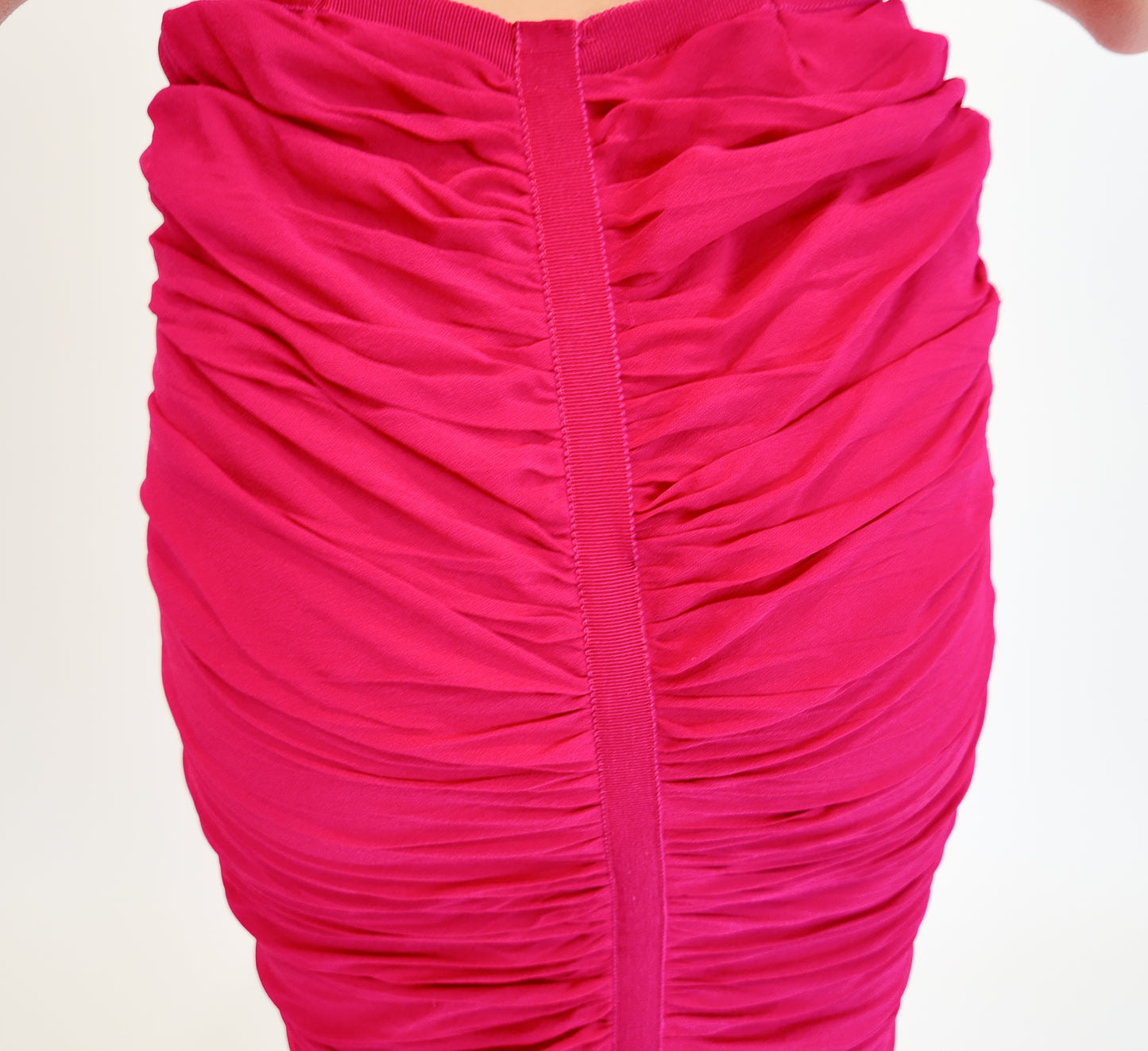 Emanuel Ungaro Fuschia Beadwork Gown - The Kit Vintage