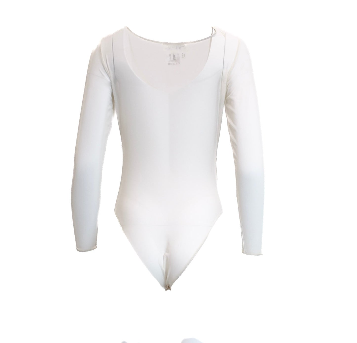 Escada White Sheer Mesh Beaded Bodysuit