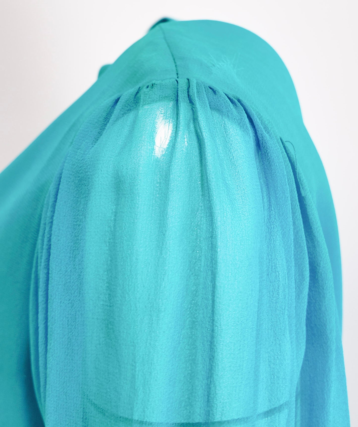 David Hayes Turquois Pleated Pant & Top Set