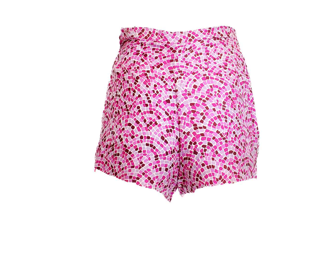 Emilio Pucci Pink Printed Silk Shorts