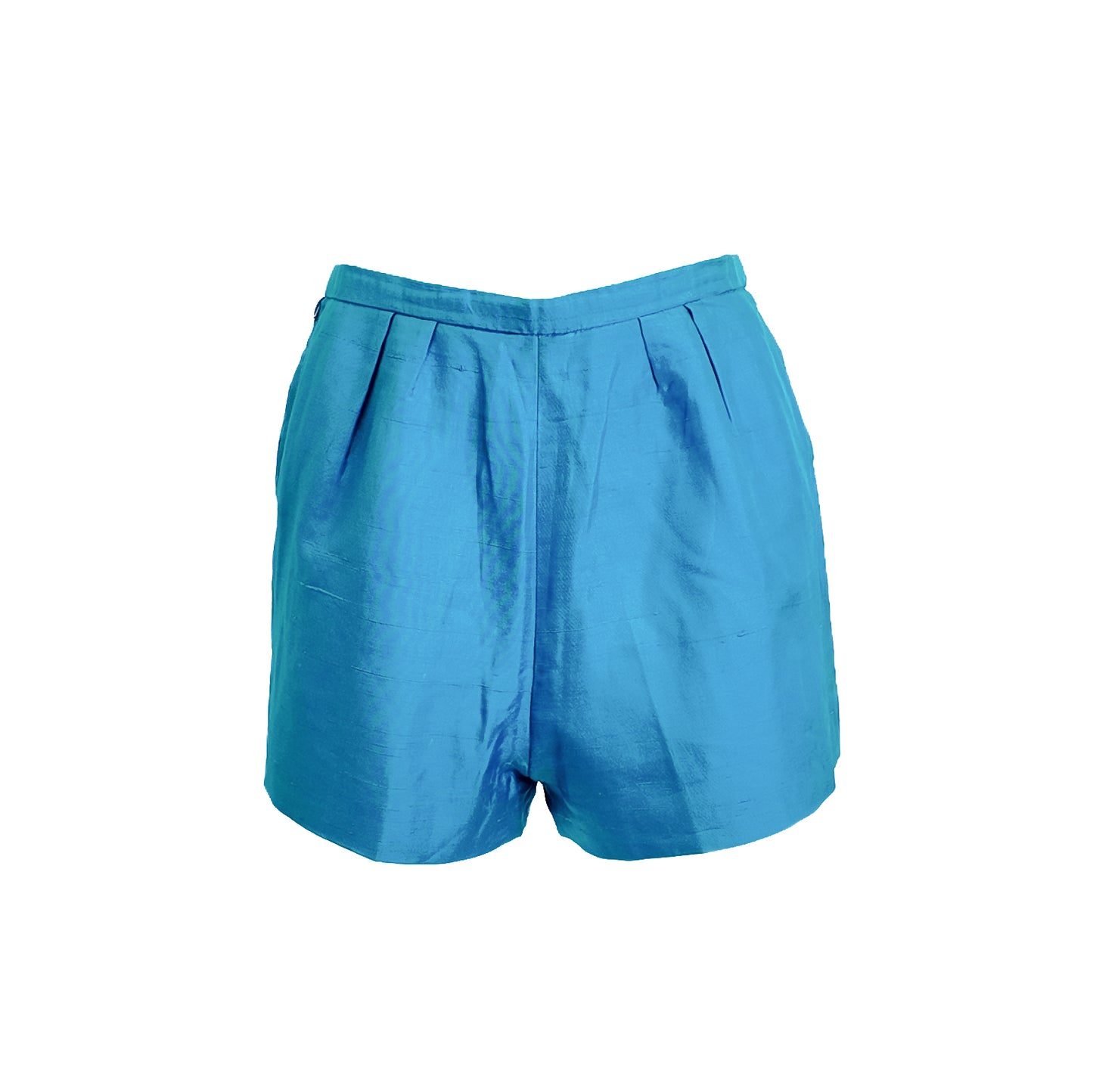 Christian Dior Vintage Turquoise Silk Shorts