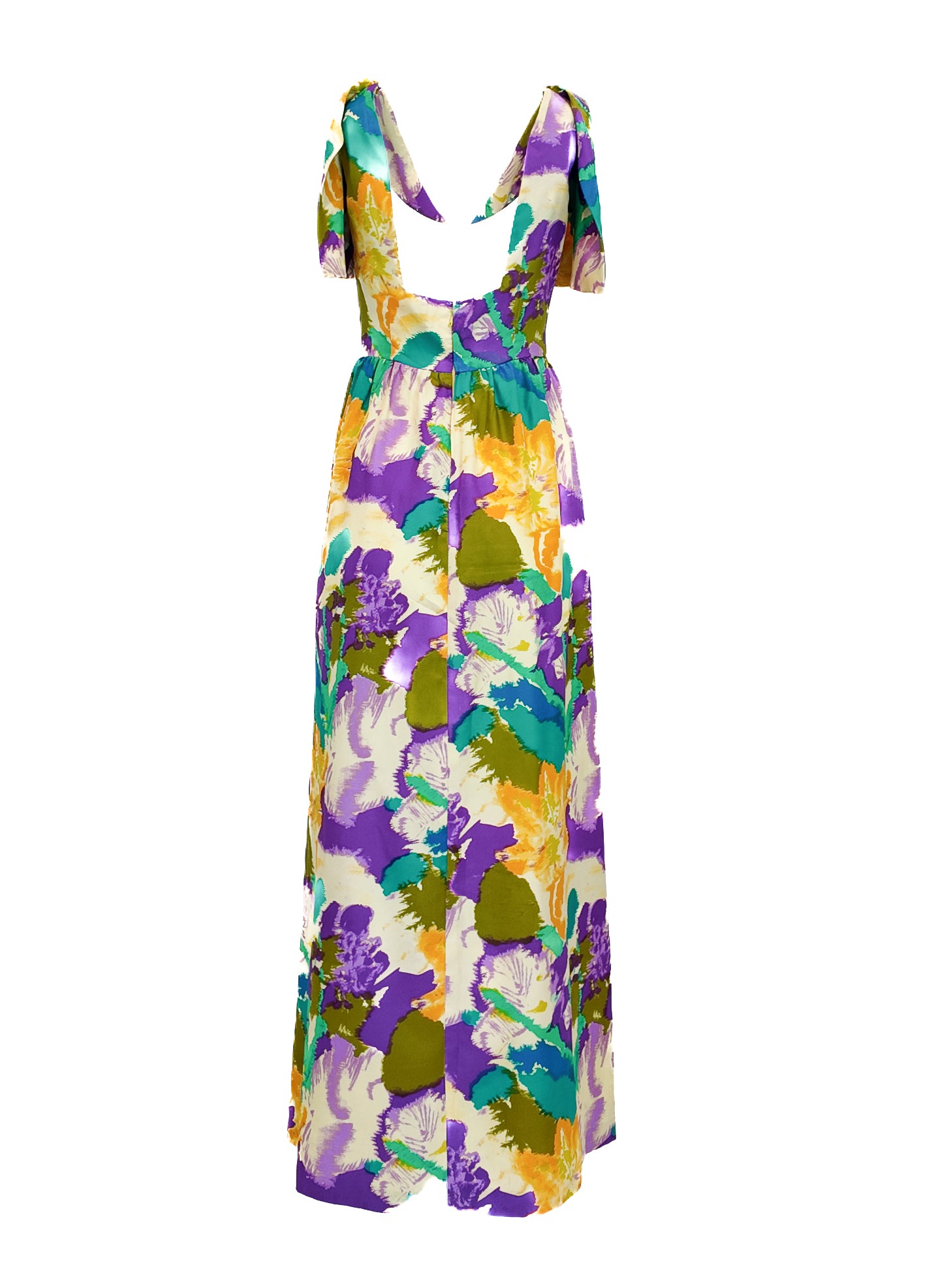 Vintage Bagatela Valencia 1960's Multicolor Watercolor Dress