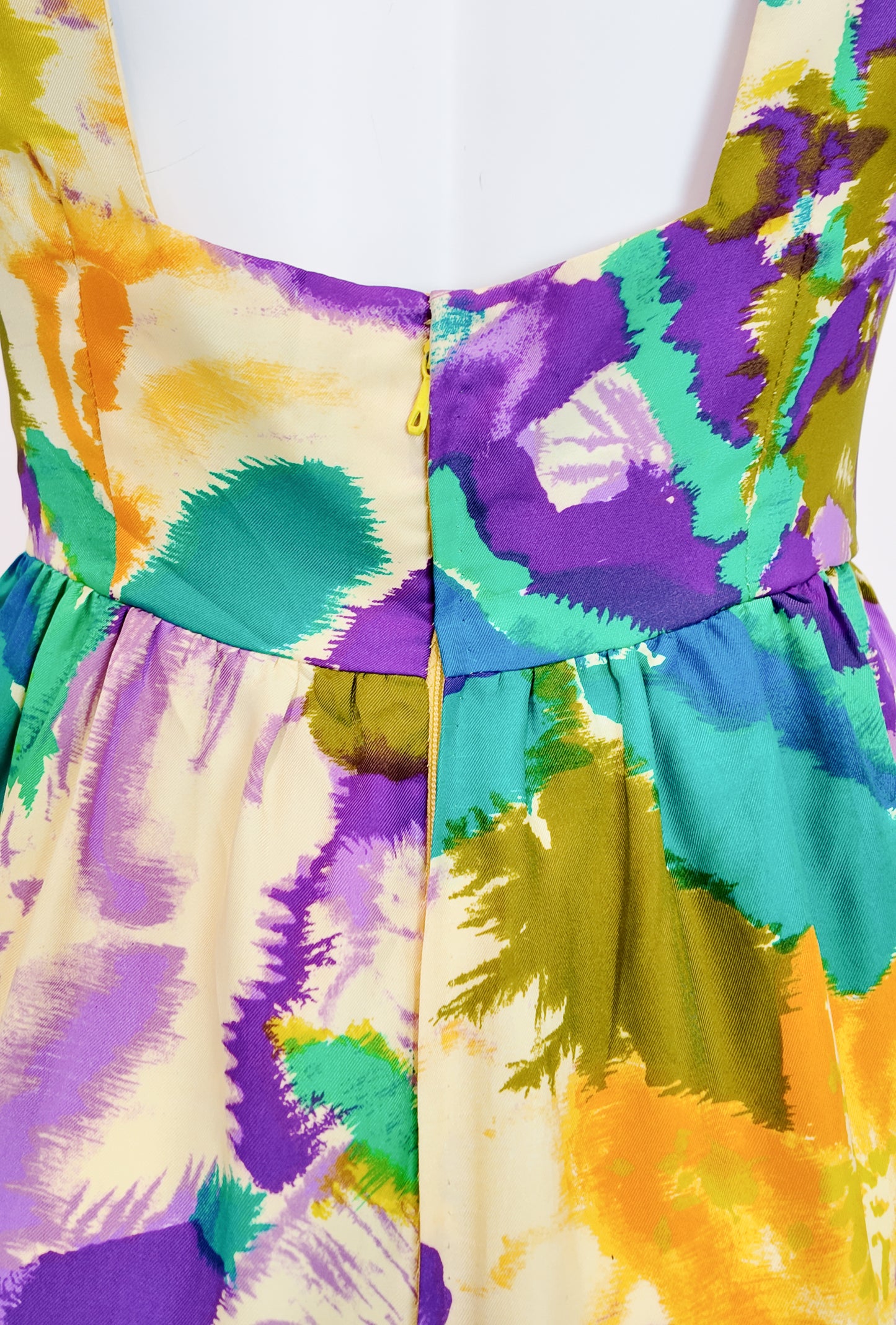 Vintage Bagatela Valencia 1960's Multicolor Watercolor Dress